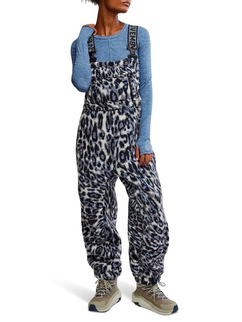 Free People Hit The Slopes Printed Salopette NWOT
